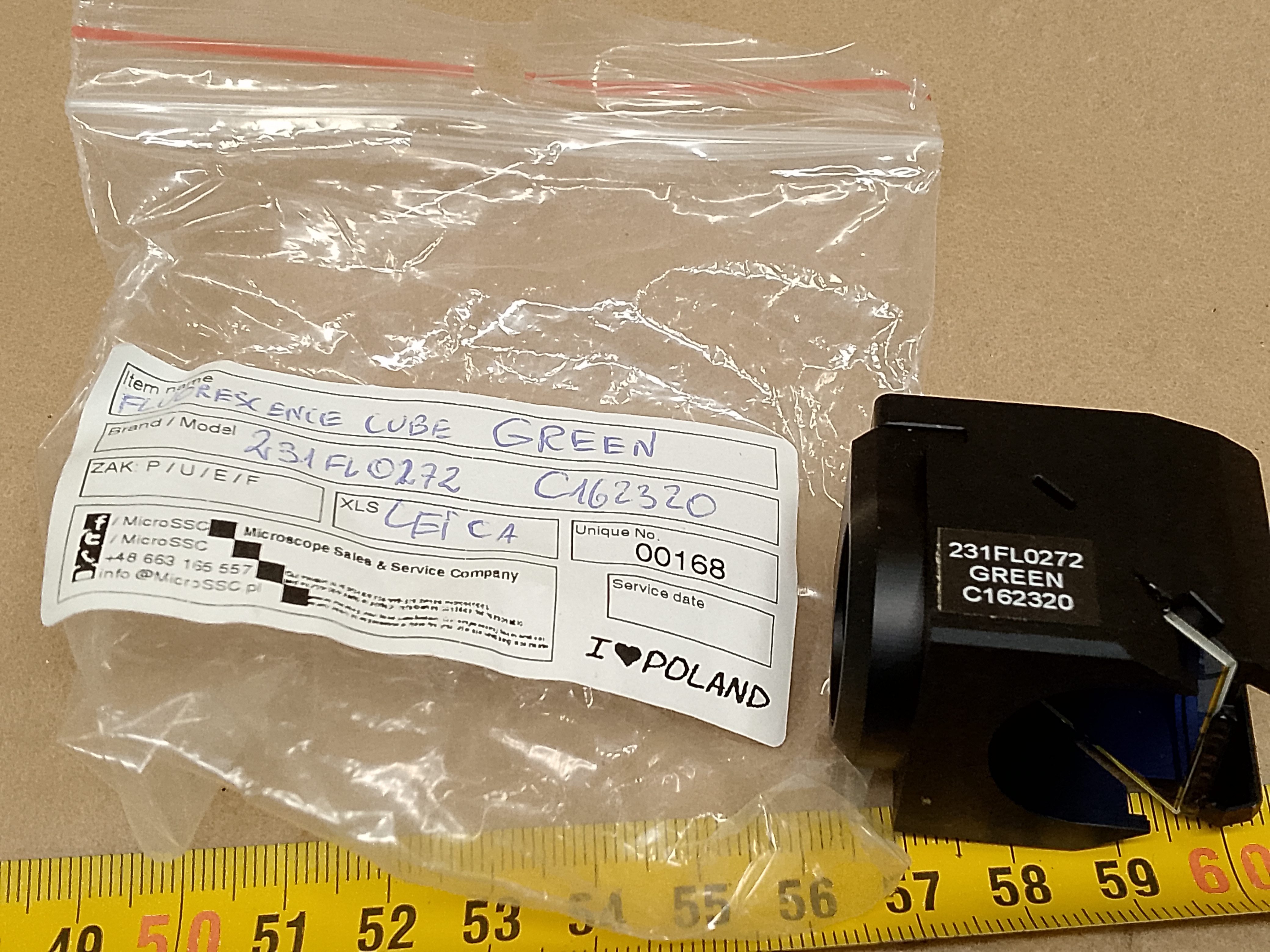 Leica Mikroskop Fluoreszenz Filterwürfel 231PL0272 GREEN FITC, Chroma C162320 - Ansicht #9
