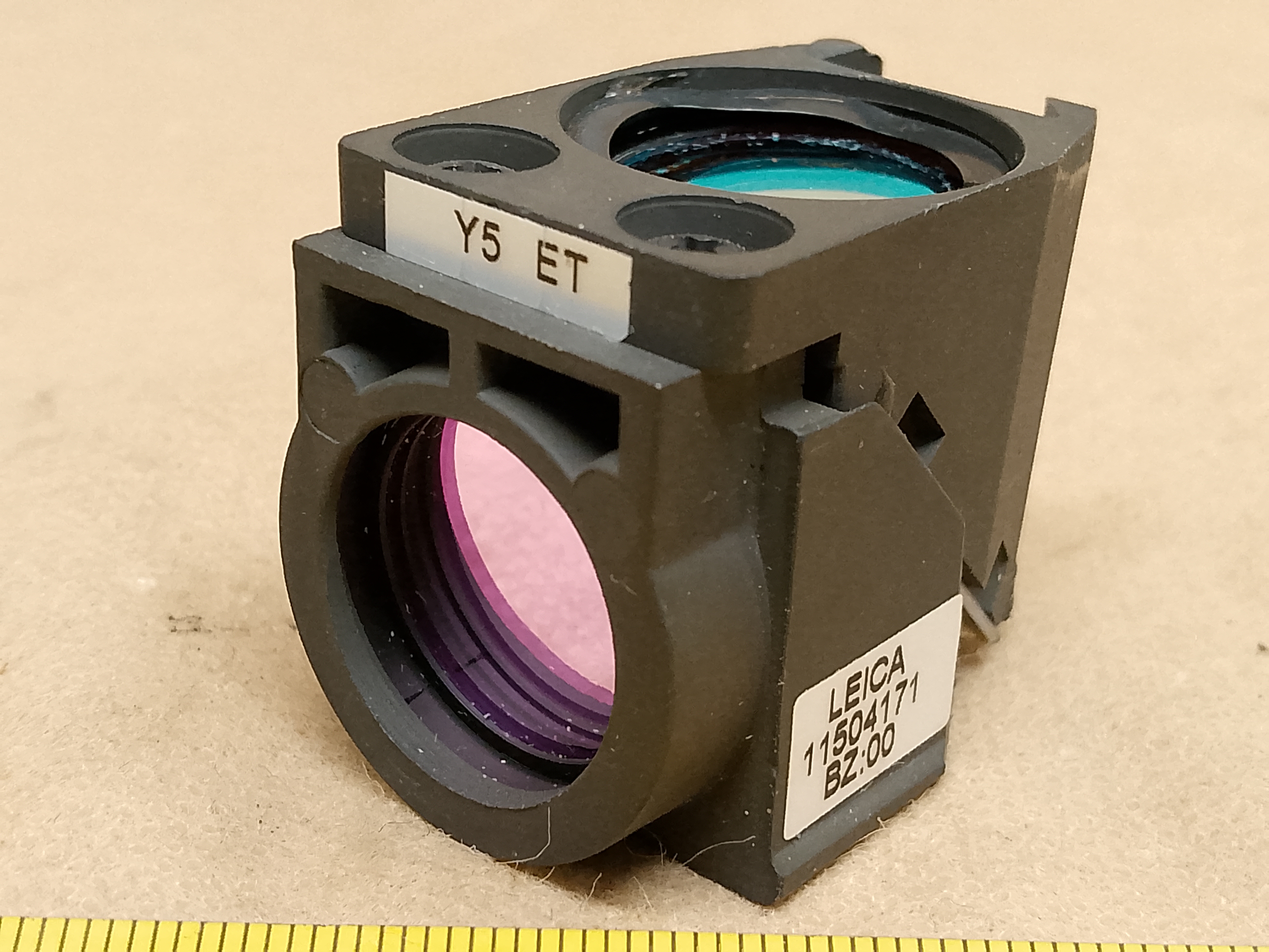 Leica mikroskopowa kostka filtrów fluorescencyjnych P/N 11504171 Y5ET - different 1 view