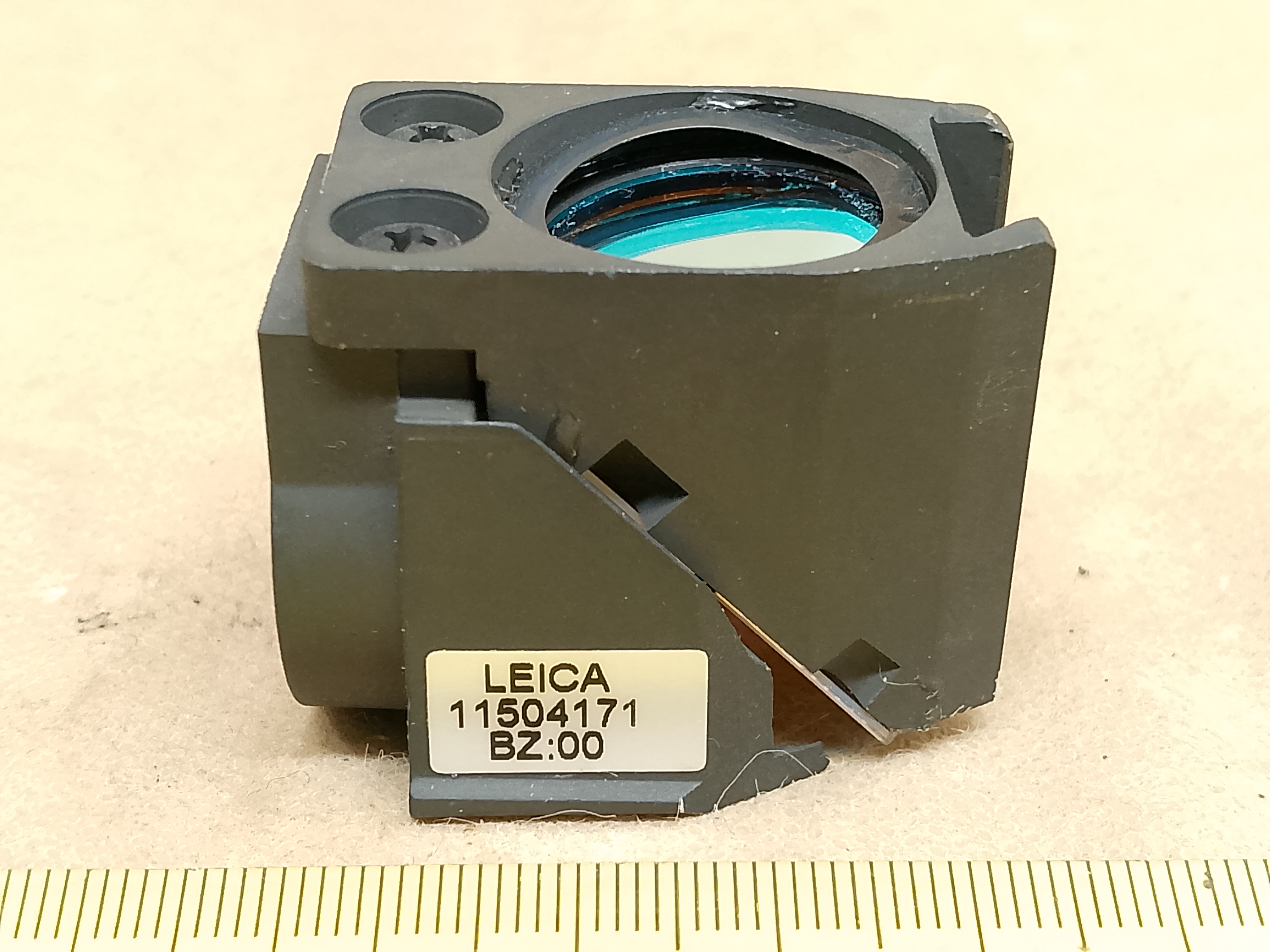 Leica microscope fluorescence filter cube P/N 11504171 Y5ET