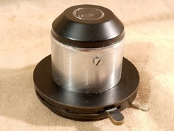 Hertel & Reuss Studio C Mikroskop Kondensor mit 31,5 mm Durchmesser, Irisblende und 32 mm Filterhalter. Abschraubbare obere Linse