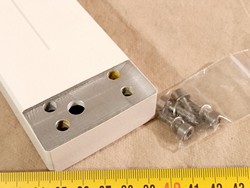 Zeiss Metalowe ramię (uchwyt, część obudowy) na oświetlacz i kondensor dla odwróconego mikroskopu biologicznego Carl Zeiss Axiovert 25. - thumbnail