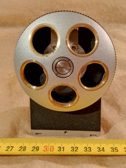 Zeiss 5-pos. RMS revolver nosepiece (turret) for Carl Zeiss Axiovert 25 biological inverted microscope. - thumbnail