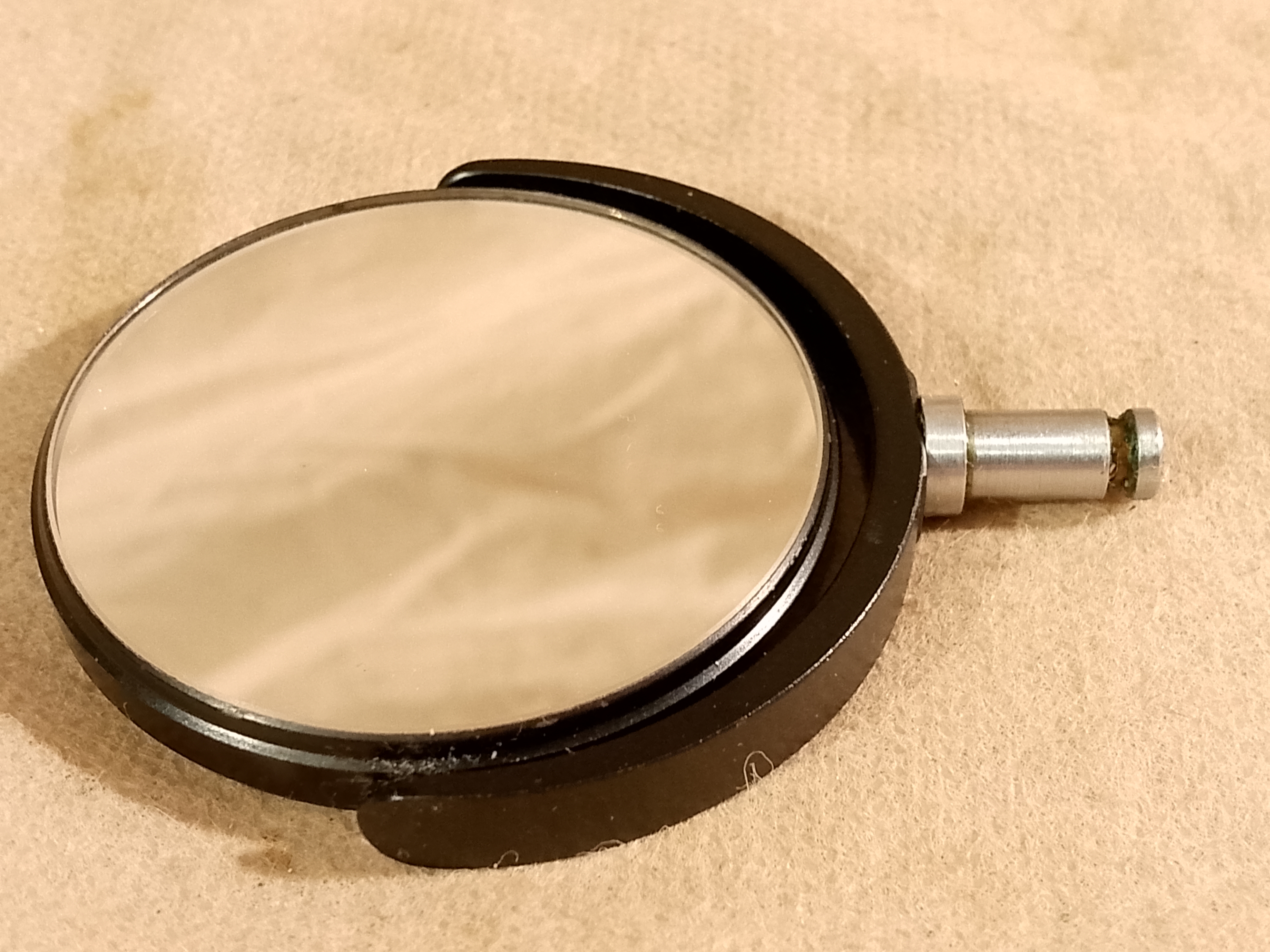 Kremp Wetzlar Vintage school monocular Lusterko mikroskopowe, dwustronne, o standardowej średnicy 50 mm. Wtyk - ujęcie #2