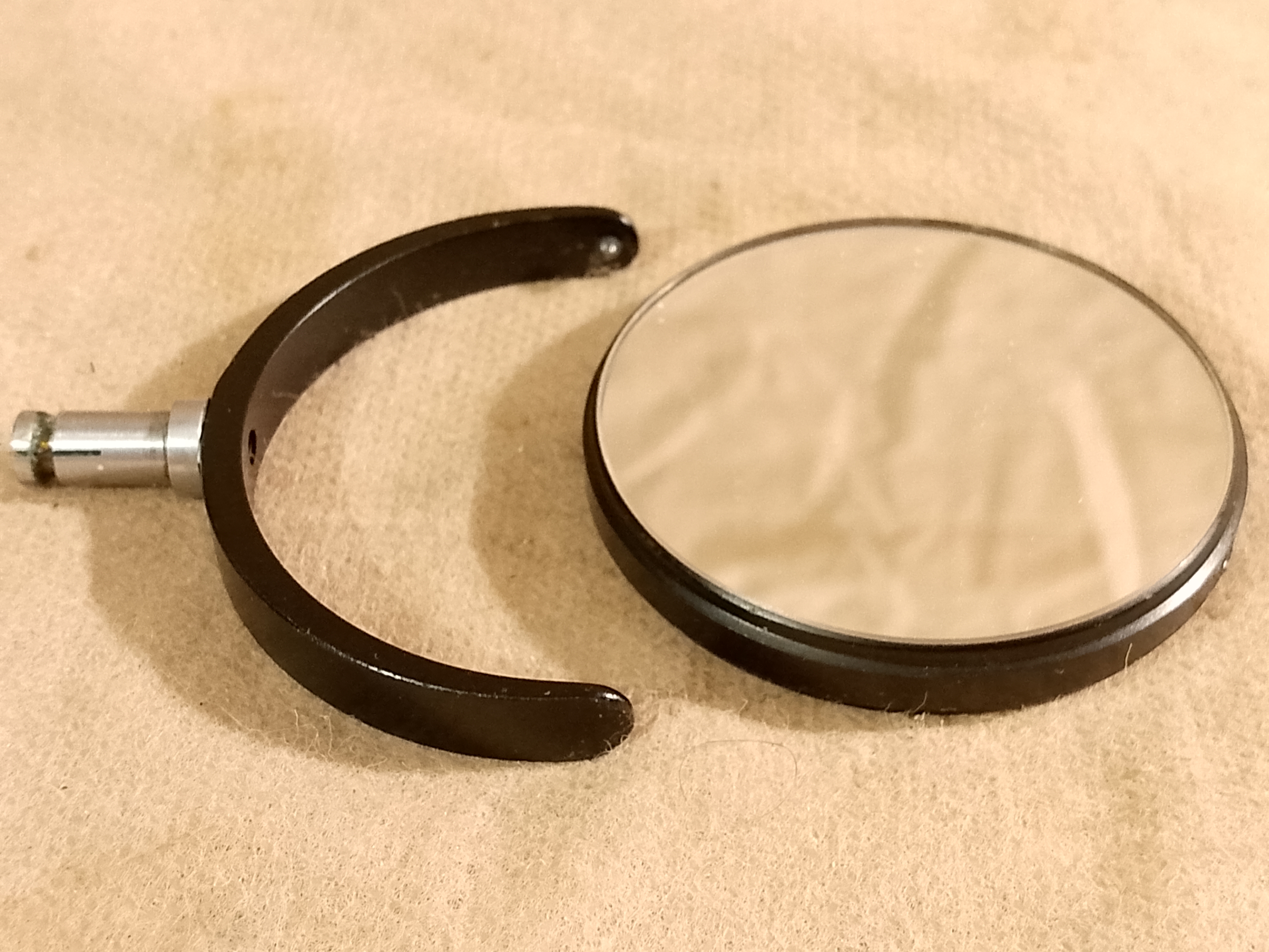 Kremp Wetzlar Vintage school monocular Lusterko mikroskopowe, dwustronne, o standardowej średnicy 50 mm. Wtyk - ujęcie #5