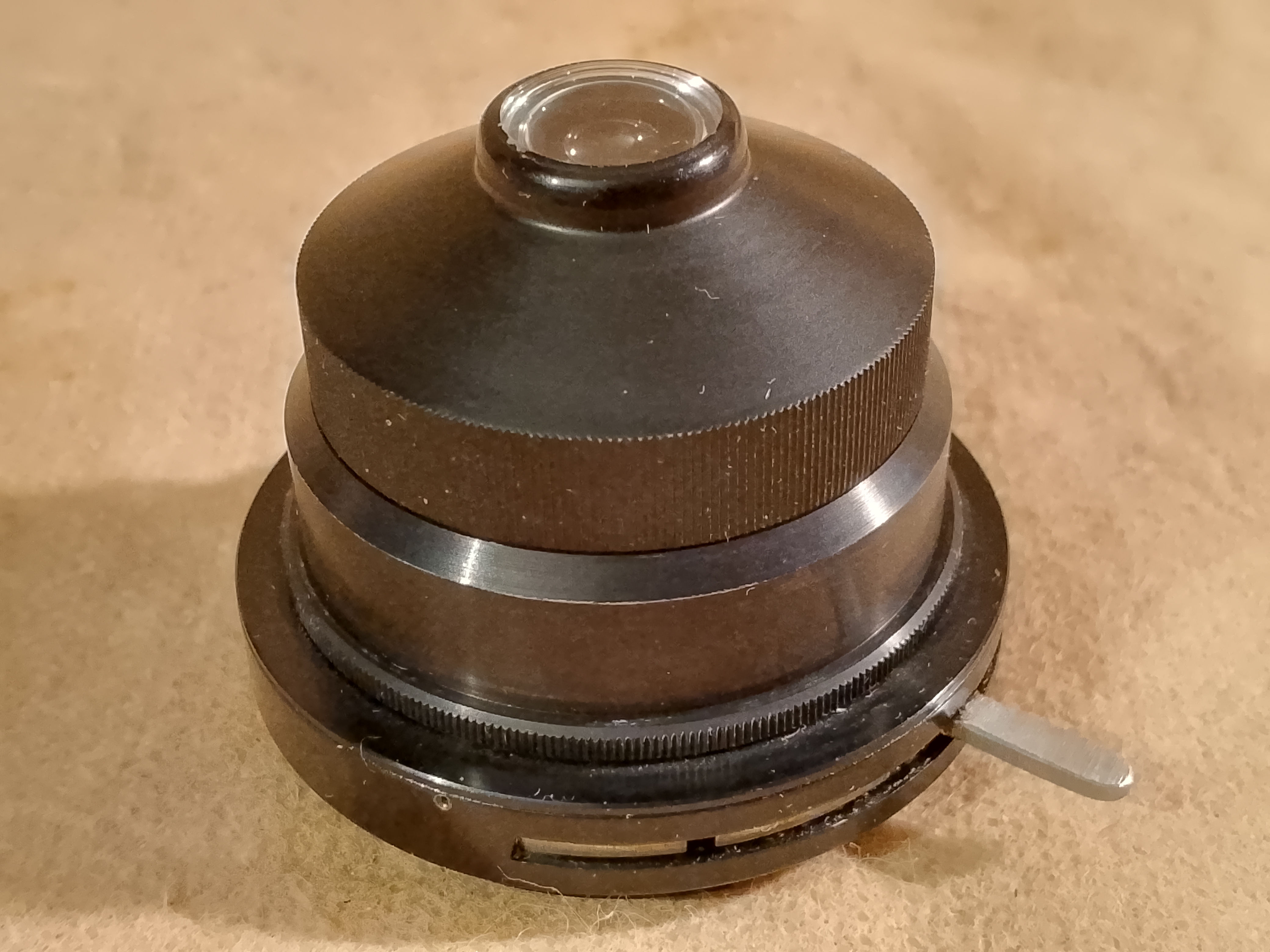 Kremp Wetzlar Vintage school monocular Kondensor mikroskopowy Abbego Kremp Wetzlar (39,5 mm) z diafragmą - ujęcie #1