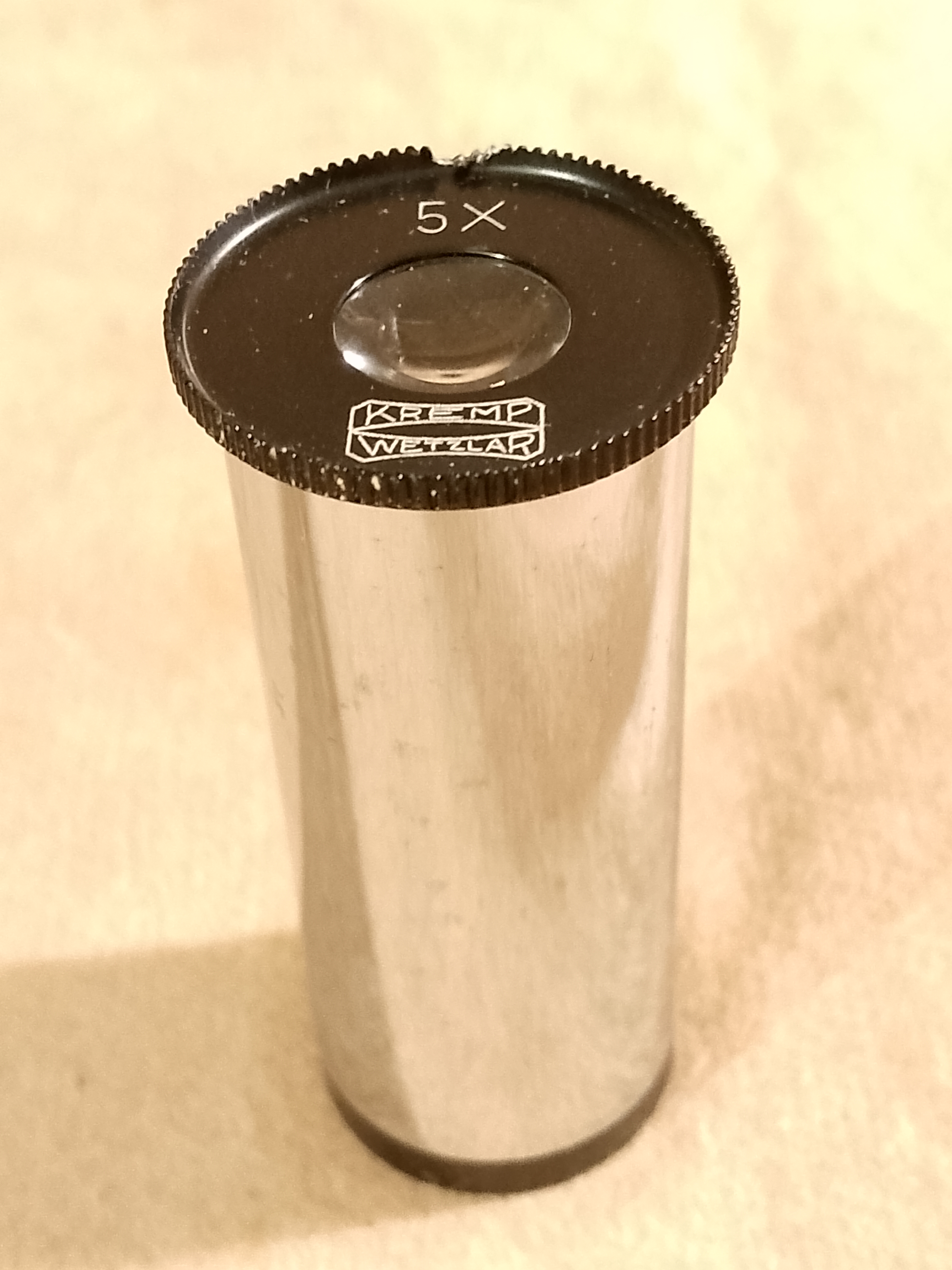 Kremp Wetzlar Vintage school monocular Vintage okular mikroskopowy 5x Kremp Wetzlar (23,2 mm) - ujęcie #1
