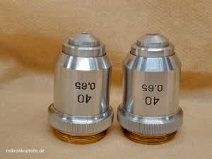 Lomo Biolam 40 0.65 microscope objective 1977 | ЛОМО 40x Bresser Biolam and Olympus CH compatible