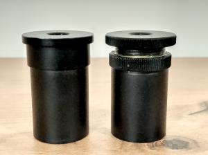 IOR Microscope Eyepieces with 8x magnification - measuring eyepiece (micrometer, scale). Pair (2 pcs.): 8x and (+) M8x, diameter 23.2 mm - thumbnail