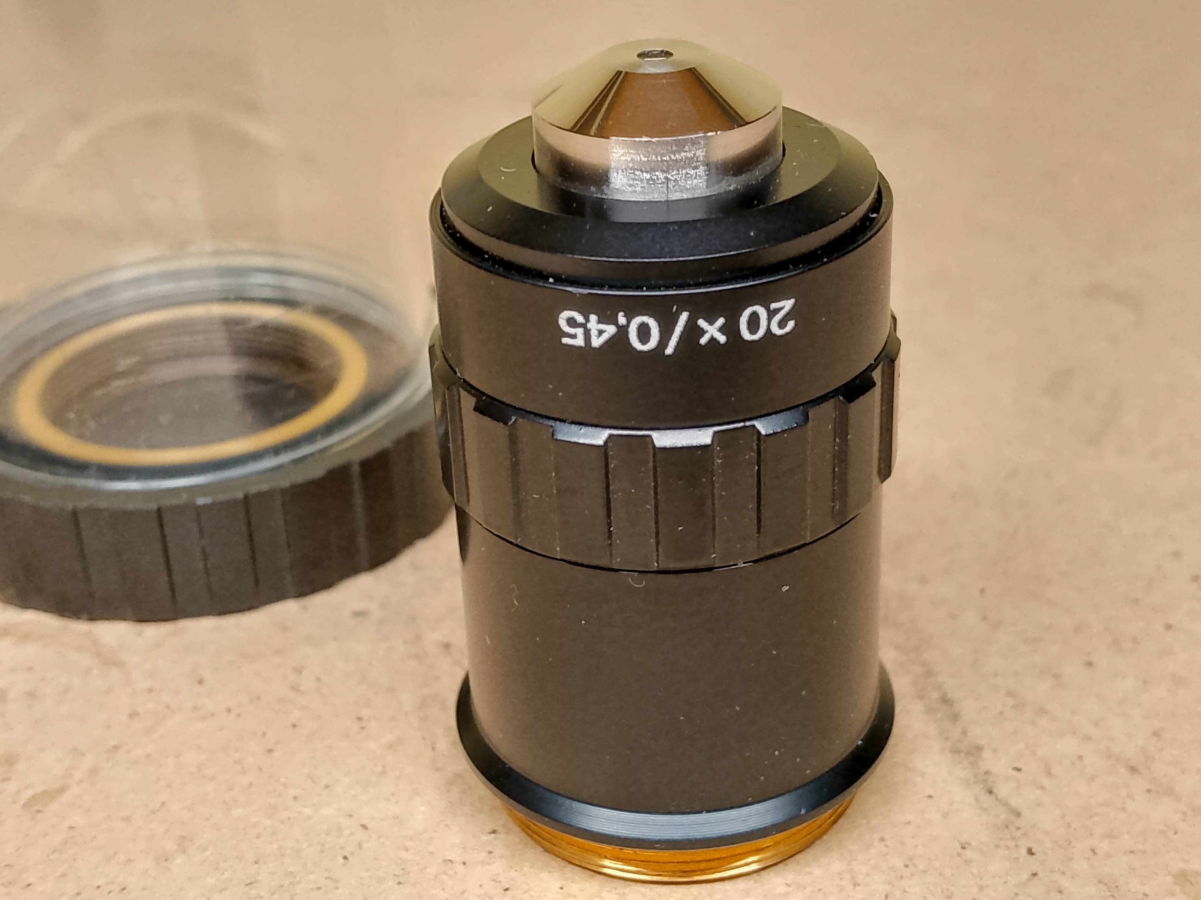 Carl Zeiss Jena Jenalab Obiektyw mikroskopowy Carl Zeiss Jena Achromat 20x / 0,45 oo/0,17-A z gwintem M25 - ujęcie #4