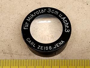 Carl Zeiss Jena Soczewka Mikrotar 3cm Achr.3 do kondensora pankratycznego Carl Zeiss Jena (mikroskop Lumipan, Nf, Nu, Amplival) - thumbnail