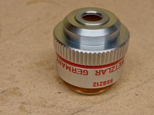Leitz Obiektyw mikroskopowy Leitz Wetzlar 4x EF 4 / 0.12P 160/- P/N 559212, gwint RMS, plan, polaryzacja - thumbnail