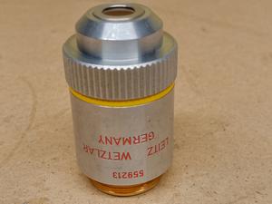 Leitz Wetzlar 10x EF10/0.25P 160/- P/N 559213 microscope objective, RMS thread, plan, polarization - thumbnail