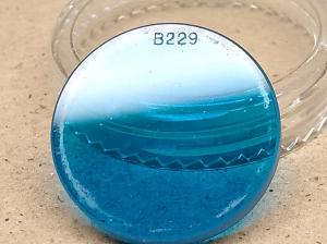 Carl Zeiss Jena Jenalumar Filtr mikroskopowy fluorescencyjny Carl Zeiss Jena B229 średnica 20 mm, niebieski