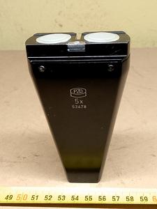 PZO 5x microscope objective for PZO MST-127 and MST-110 stereo microscope, black - thumbnail