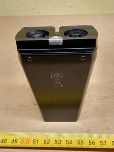 PZO MST-127 3x microscope objective for PZO MST-127 and MST-110 stereo microscope, black