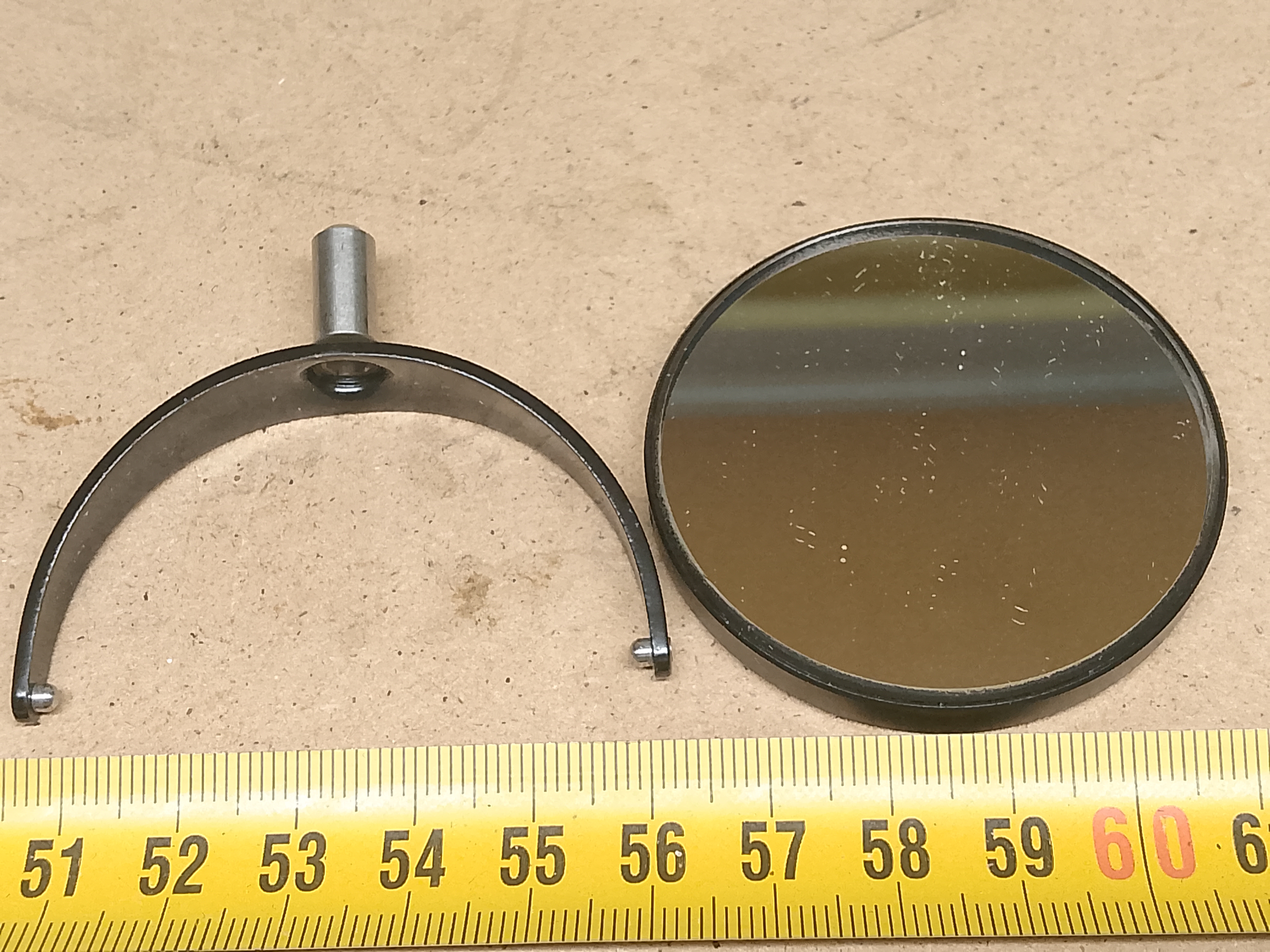 Leitz SM Lusterko mikroskopowe z Leitz Wetzlar SM, dwustronne, o standardowej średnicy 50 mm. Wtyk o średnicy - ujęcie #4