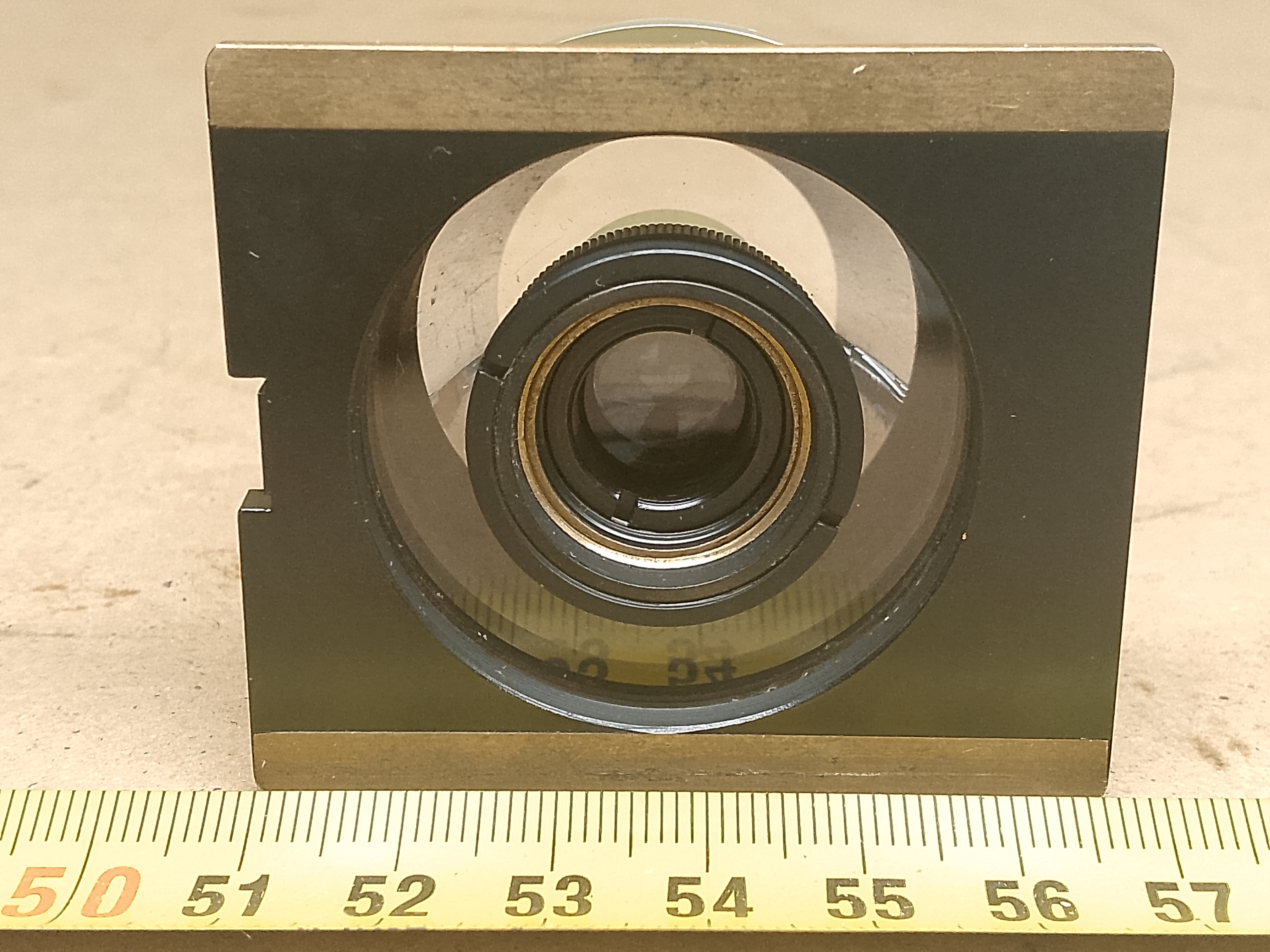 Carl Zeiss Jena Vertival Wsuwka lustrzana (tzw. kondensor ciemnego pola EPI) numer "10" wraz z obiektywem - ujęcie #4