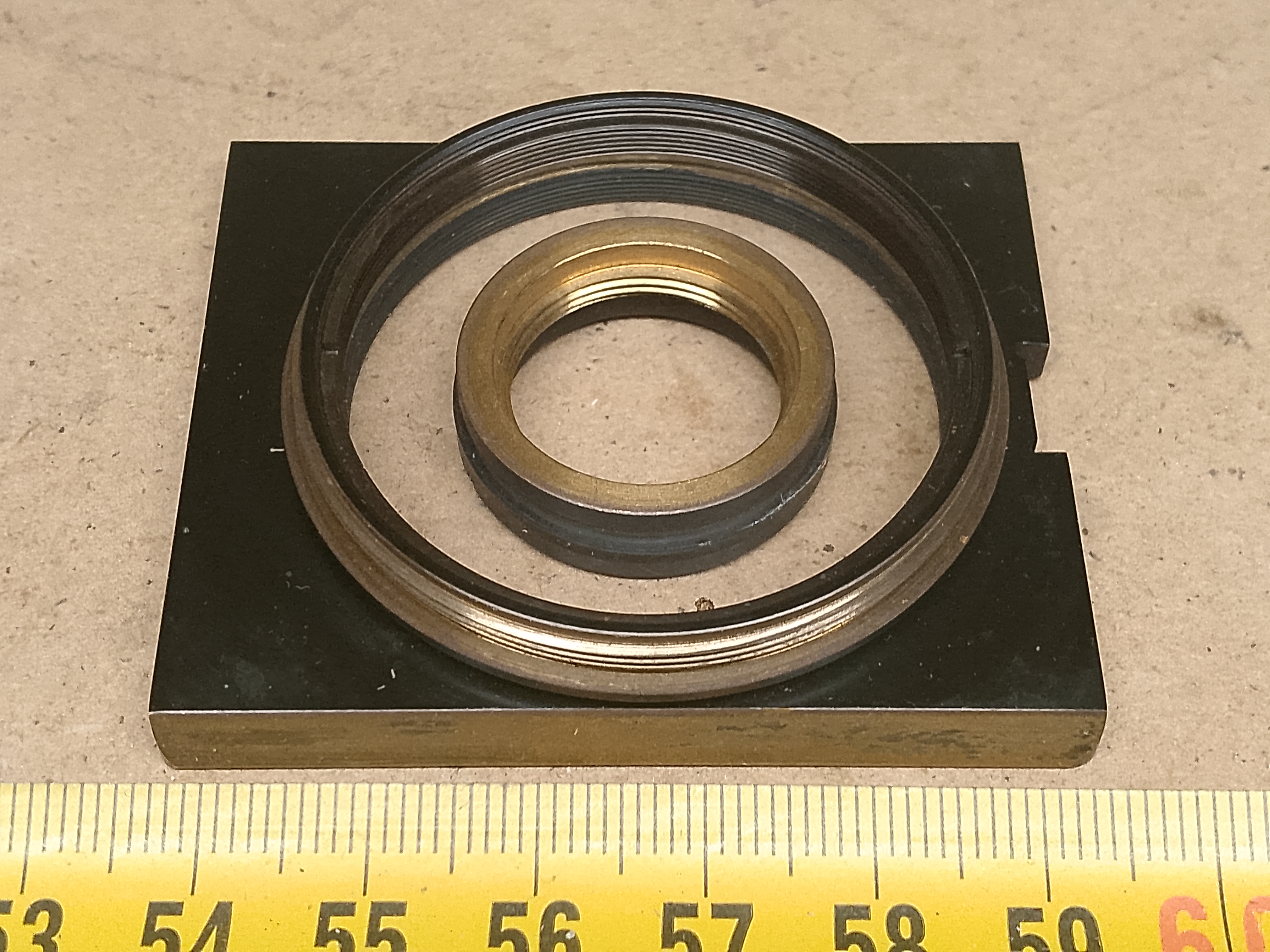 Carl Zeiss Jena Vertival Wsuwka lustrzana (tzw. kondensor ciemnego pola EPI) numer "10" wraz z obiektywem - ujęcie #9