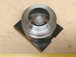 Carl Zeiss Jena Vertival Wsuwka lustrzana (tzw. kondensor ciemnego pola EPI) numer "10" wraz z obiektywem - ujęcie #5