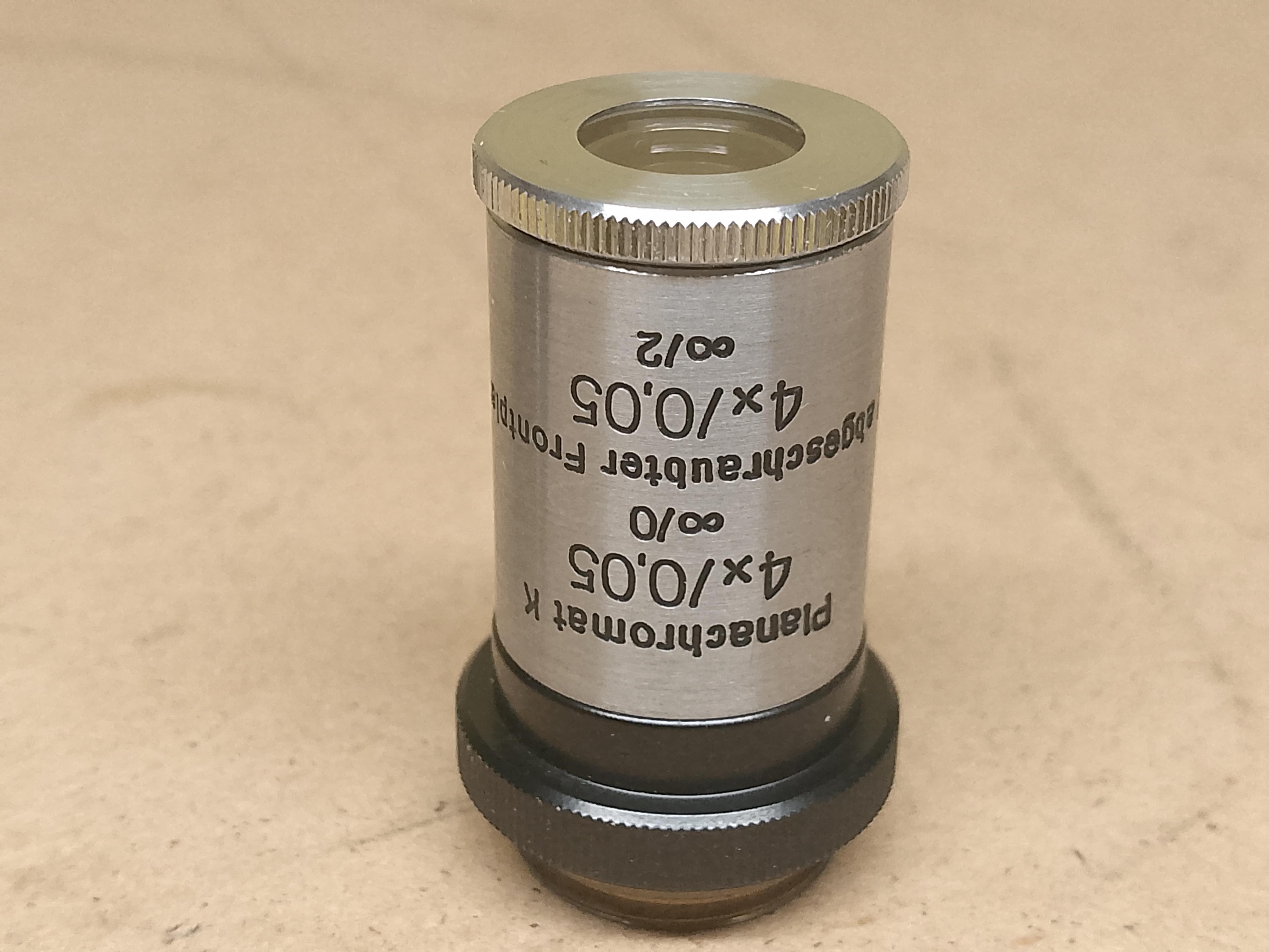 Carl Zeiss Jena - mikroskopowa wsuwka lustrzana EPI "9" z obiektywem Planachromat 4x - ujęcie #6