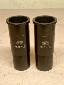 Carl Zeiss Jena model PK 8x (18) microscope eyepieces with a mounting diameter of 23.2 mm (pair)