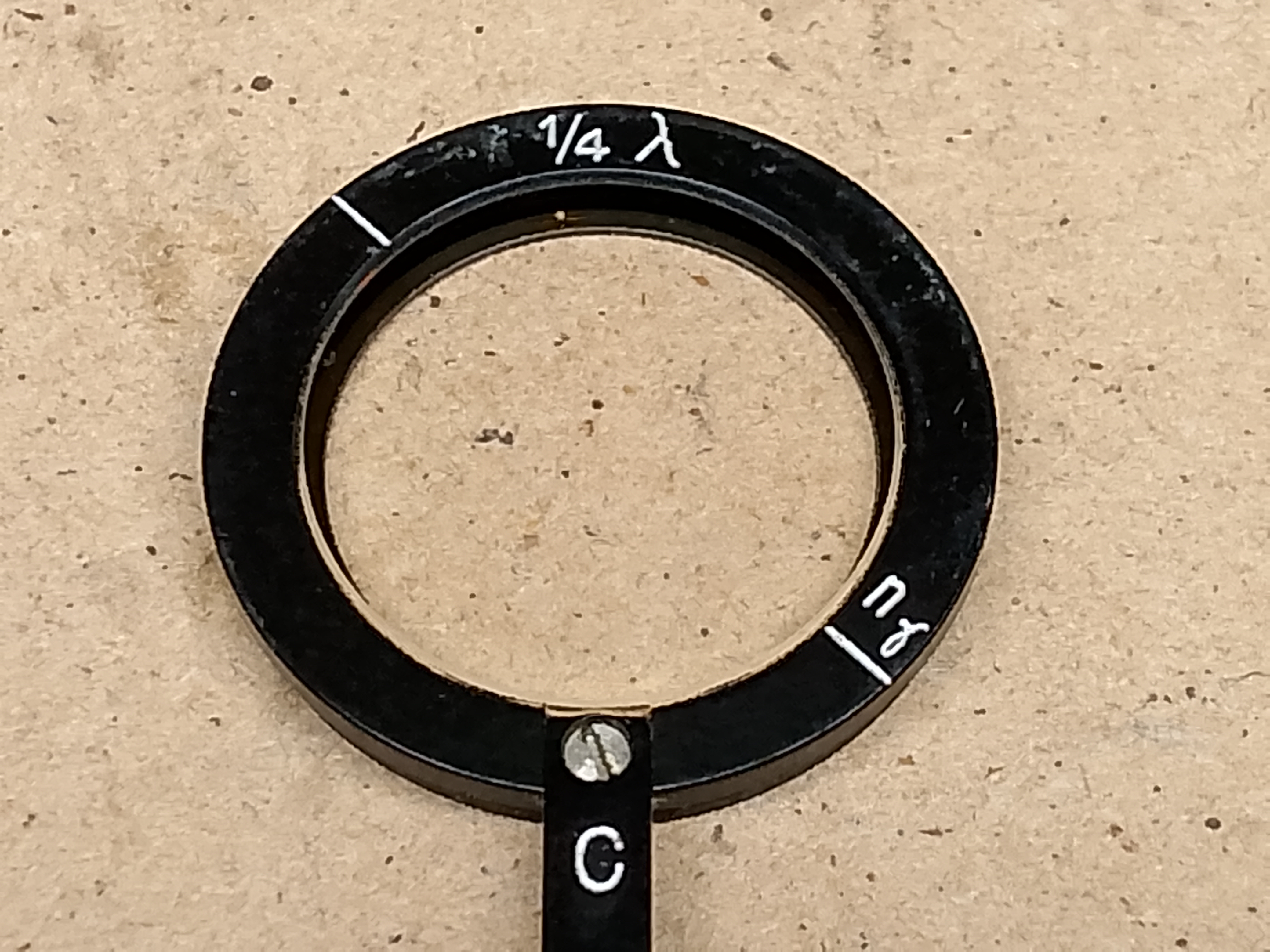 Carl Zeiss Jena NU Wsuwka C ćwierćfalówka, 1/4 Lambda Carl Zeiss Jena do mikroskopu polaryzacyjnego Pol - ujęcie #8