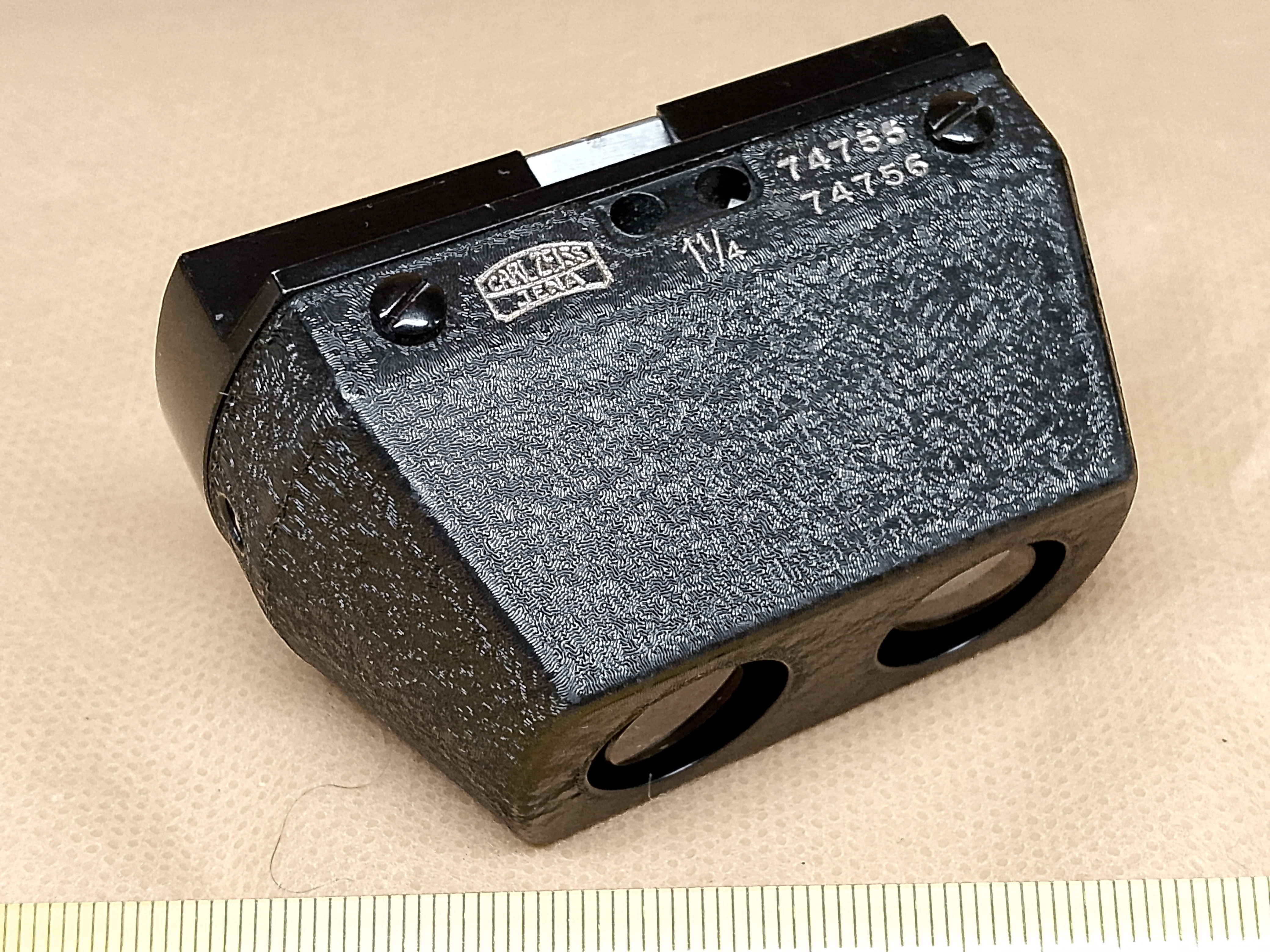 Carl Zeiss Jena 1 1/4 - obiektyw do mikroskopu stereoskopowego (vintage Stereomikroskop 2x Objektiv) - ujęcie #1