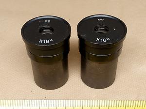 Lomo Polam LMPR K16x infinity corrected microscope eyepieces, mounting diameter 23.2 mm (pair, K 16x)