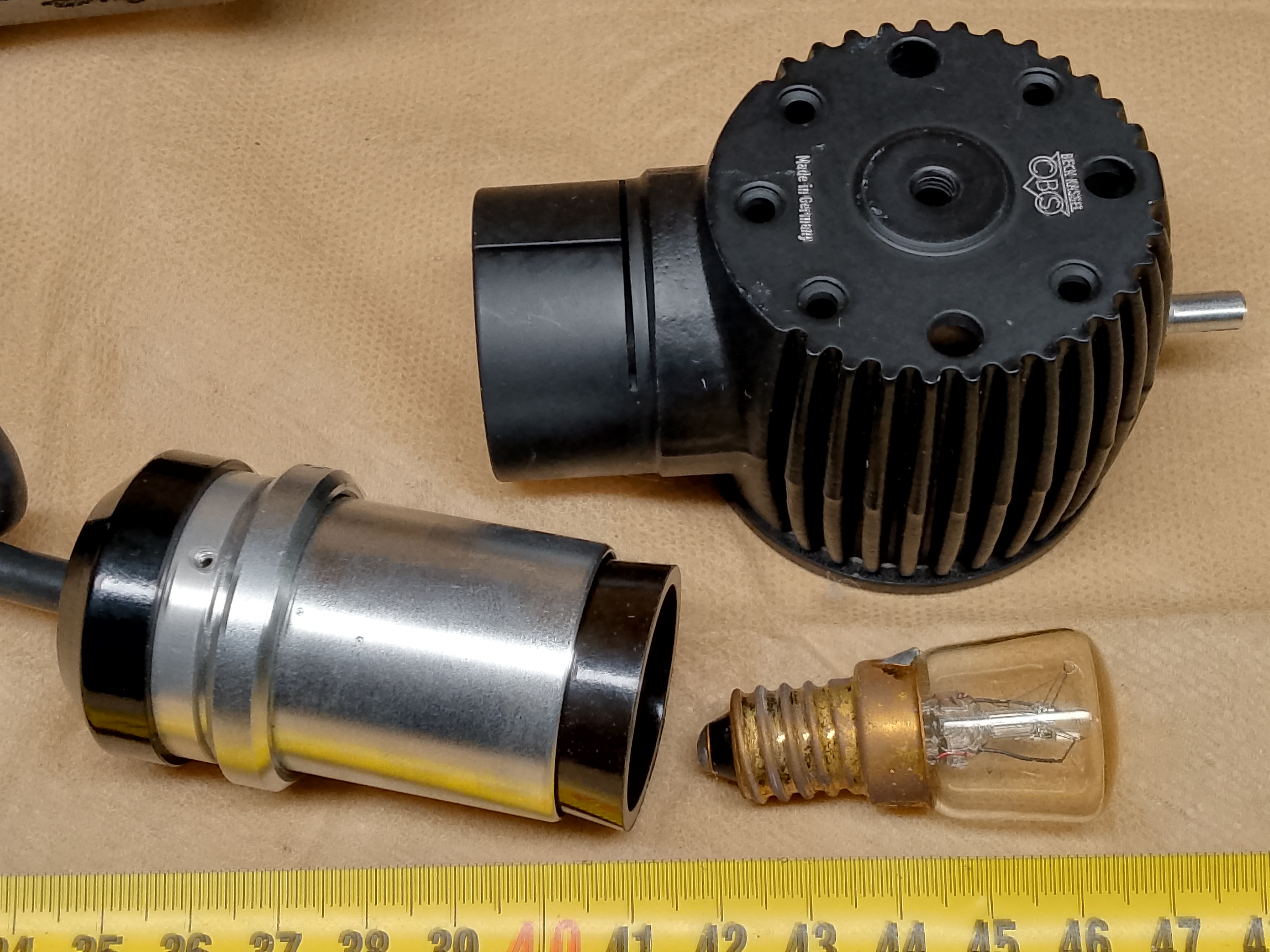CBS AS 2 Oświetlacz lampa do mikroskopu CBS Beck Kassel model AS 2, 220V-240V / 15W-25W, E14 - ujęcie #9