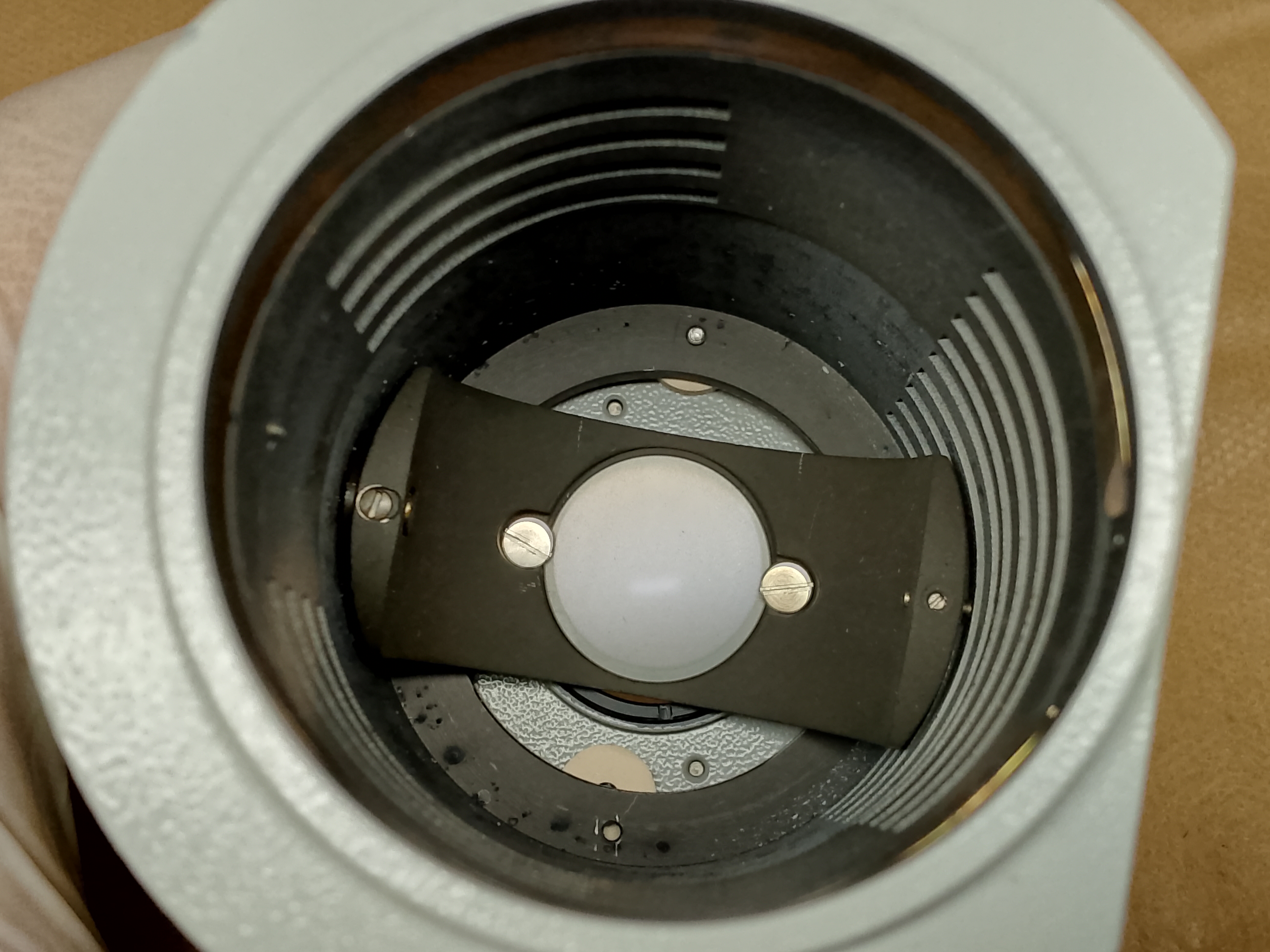 Mikroskop Zeiss IM 35 / Opton ICM 405 - uchwyt żarówki, oświetlacz i kondensor oświetlenia, Zeiss P/N 46 80 15 - ujęcie #8