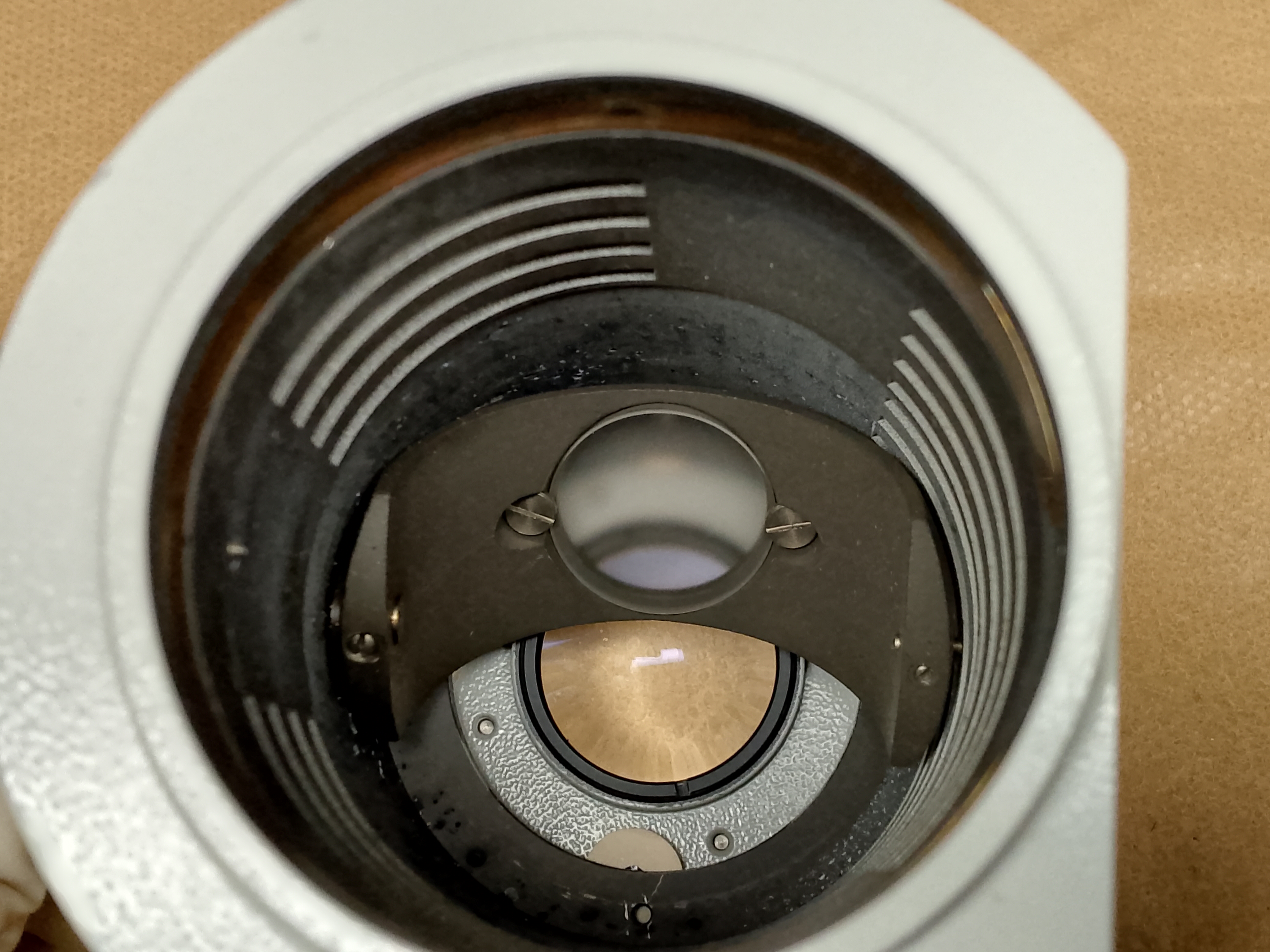 Mikroskop Zeiss IM 35 / Opton ICM 405 - uchwyt żarówki, oświetlacz i kondensor oświetlenia, Zeiss P/N 46 80 15 - ujęcie #10