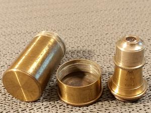Watson Vintage antique brass Obiektyw mikroskopowy Watson PARA 1/6 IN., RMS, mosiężny, vintage, antique - ujęcie #1
