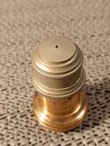 Leitz Vintage antique brass Obiektyw mikroskopowy E.Leitz Wetzlar 1/12 Oel-Immersion Apert. 1,30, powiększenie - ujęcie #6
