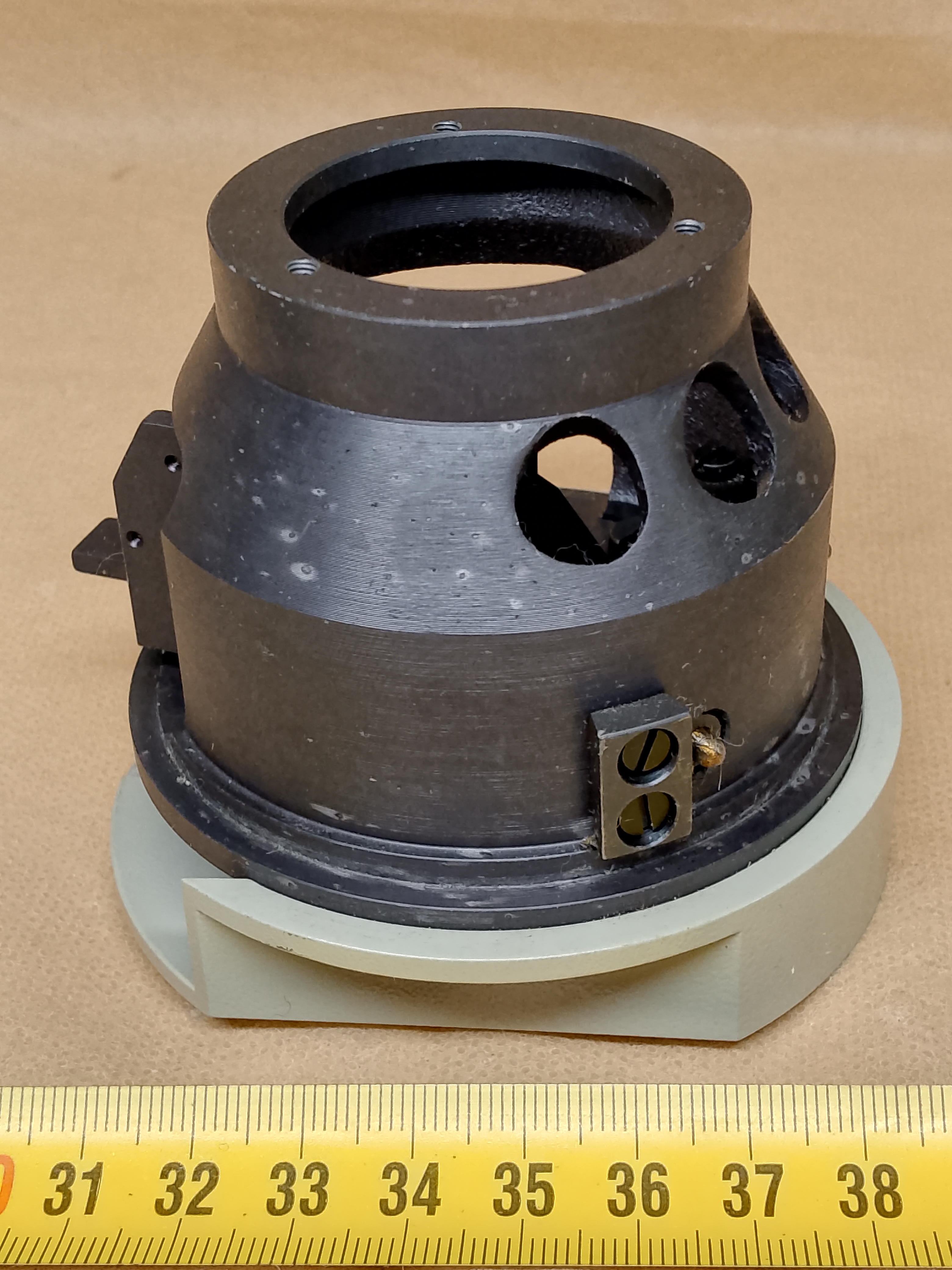 Carl Zeiss Jena Trinocular Head for Microval- microscopes Mechanizm wewnętrzny flip-out z pryzmatem - - ujęcie #5