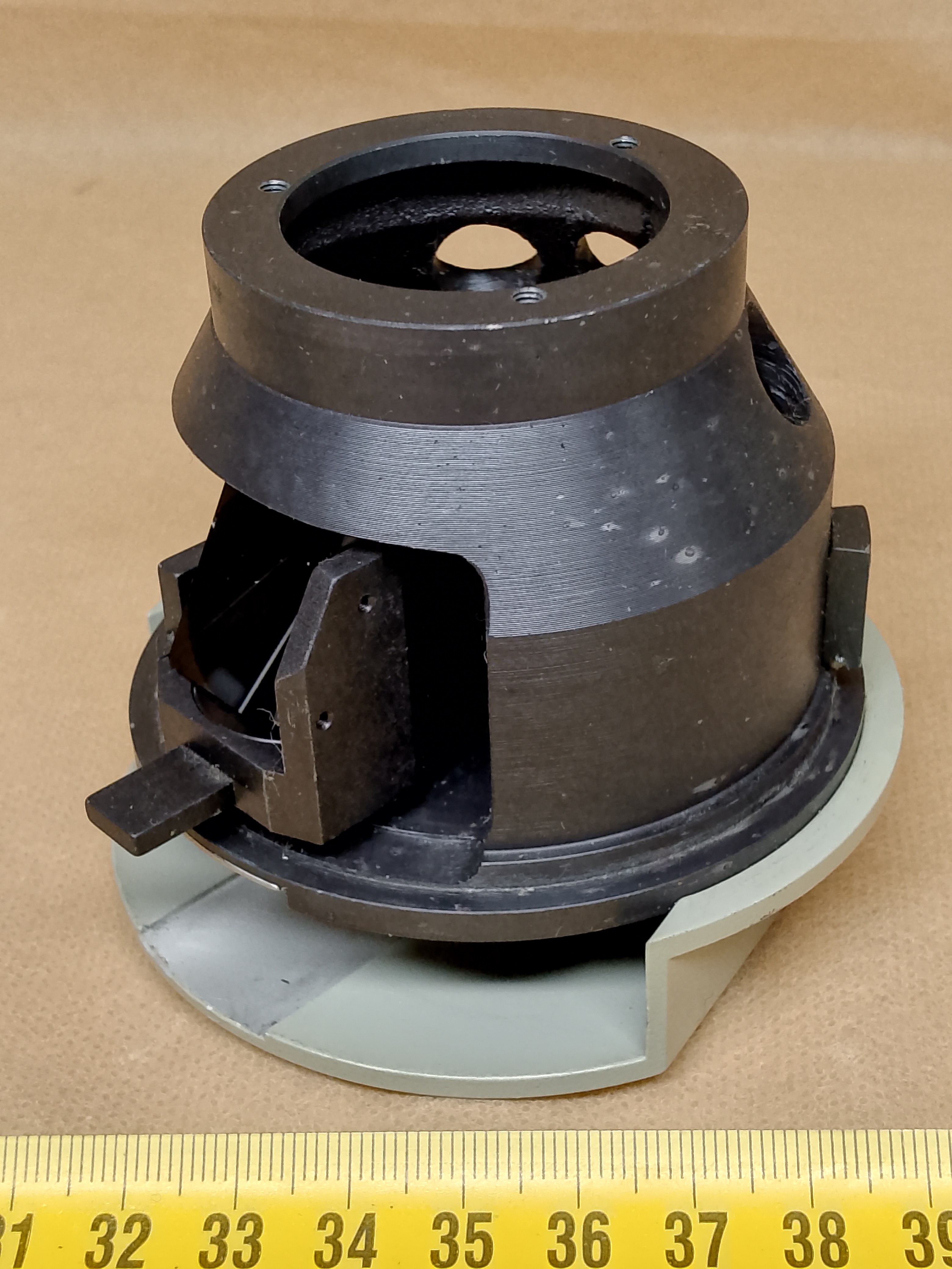 Carl Zeiss Jena Trinocular Head for Microval- microscopes Mechanizm wewnętrzny flip-out z pryzmatem - - ujęcie #6