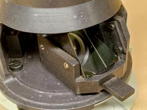 Carl Zeiss Jena Trinocular Head for Microval- microscopes Mechanizm wewnętrzny flip-out z pryzmatem - - ujęcie #2