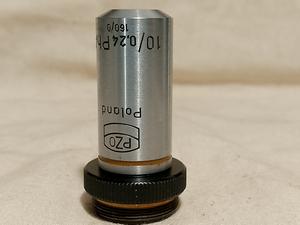 PZO Biolar 10/0,24 PhA 160/0 Anoptral Phase Contrast microscope objective 10x