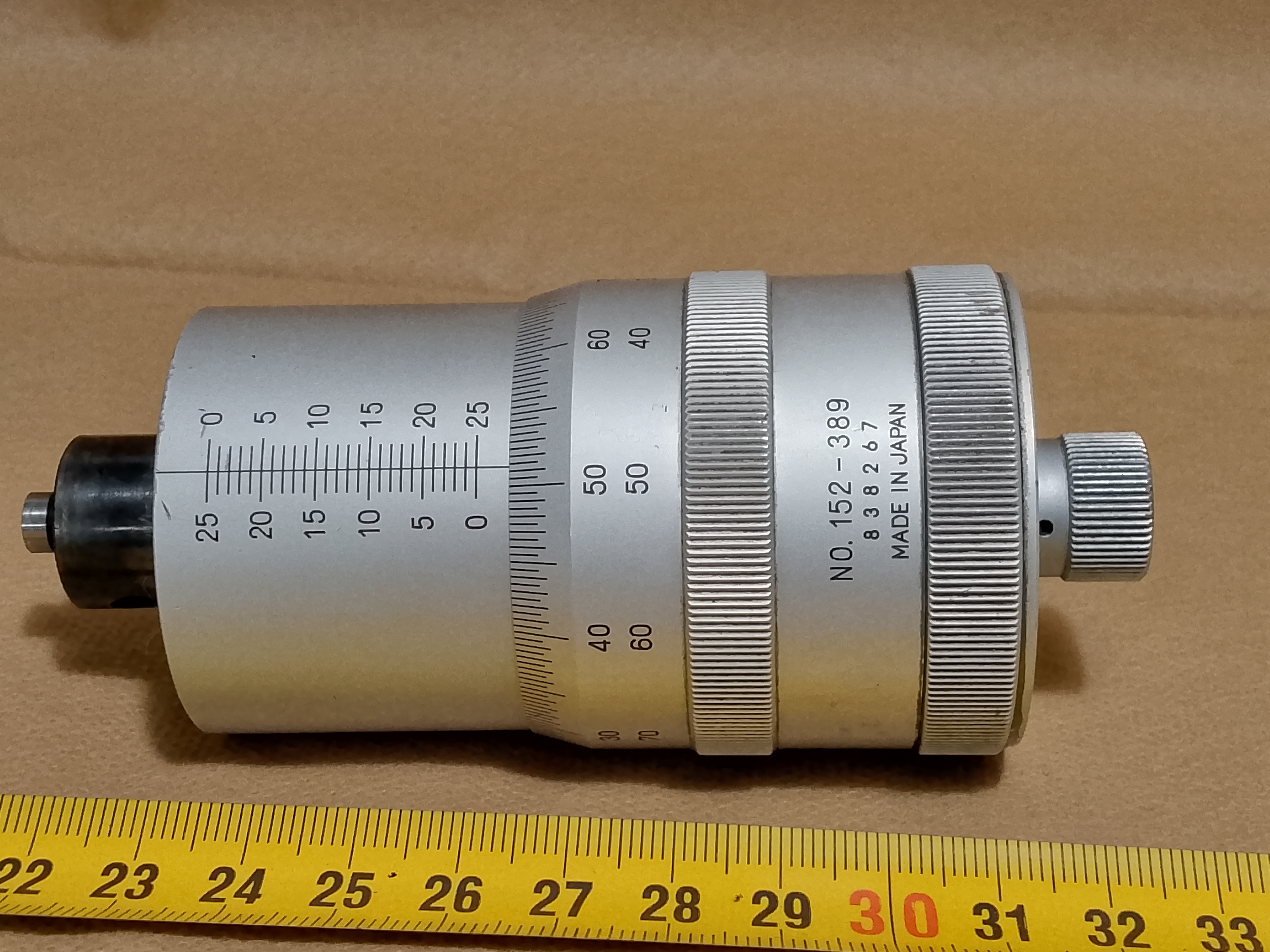 Mitutoyo TM-101 Głowica mikrometryczna Mitutoyo 152-389 0-25 mm / 0,0005 mm - ujęcie #1