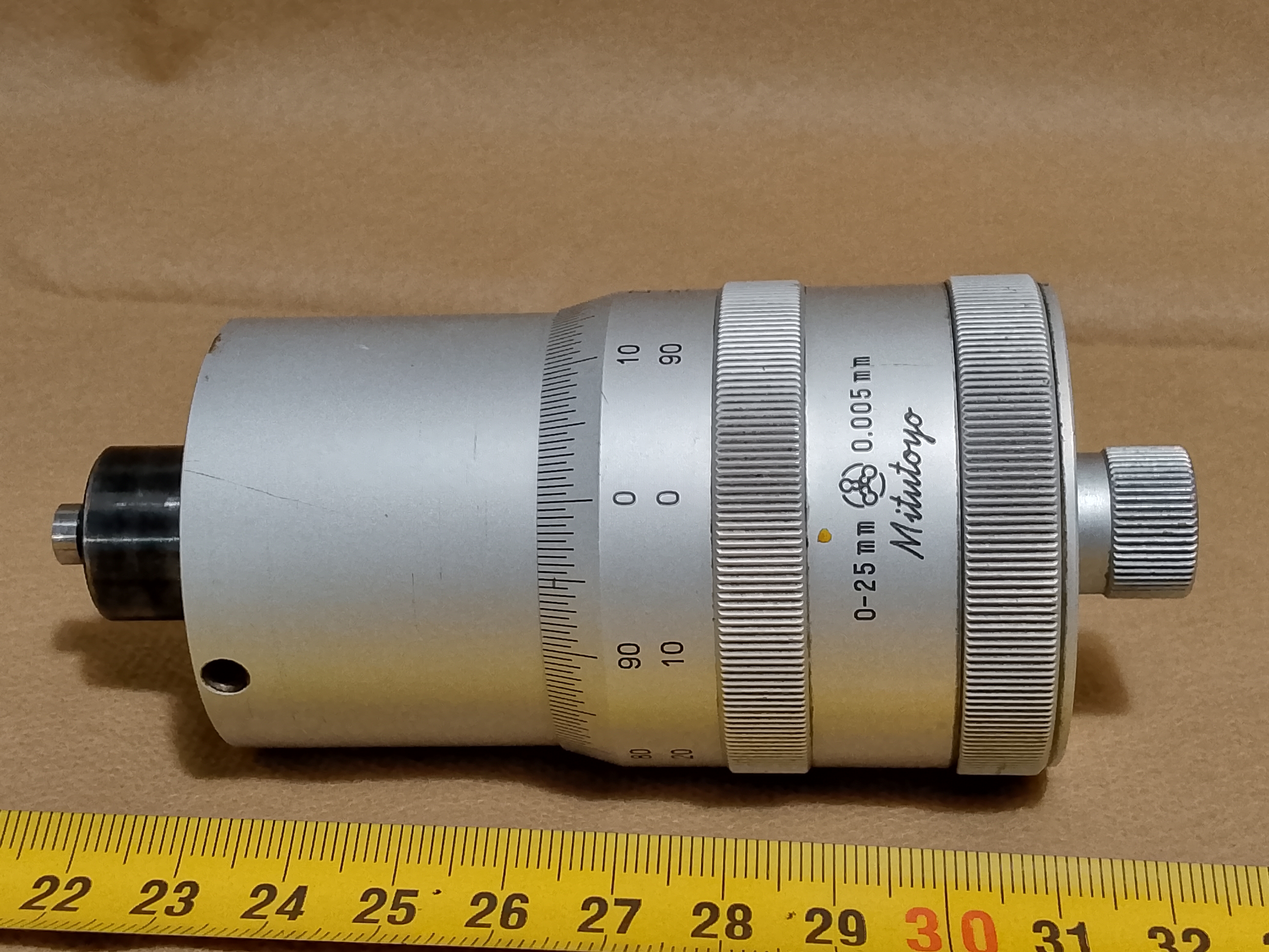 Mitutoyo TM-101 Głowica mikrometryczna Mitutoyo 152-389 0-25 mm / 0,0005 mm - ujęcie #2