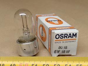 PZO MB-30 - Osram 8018 6V 15W BA15d microscope bulb lamp - thumbnail