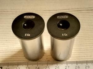 Meopta RU2 Okulary mikroskopowe Meopta H6x o średnicy montażowej 23,2 mm (para)