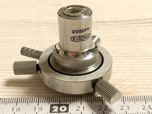 Meopta RU2 mikroskopowy obiektyw polaryzacyjny P6 0,25-oo/0 i adapter obiektywu