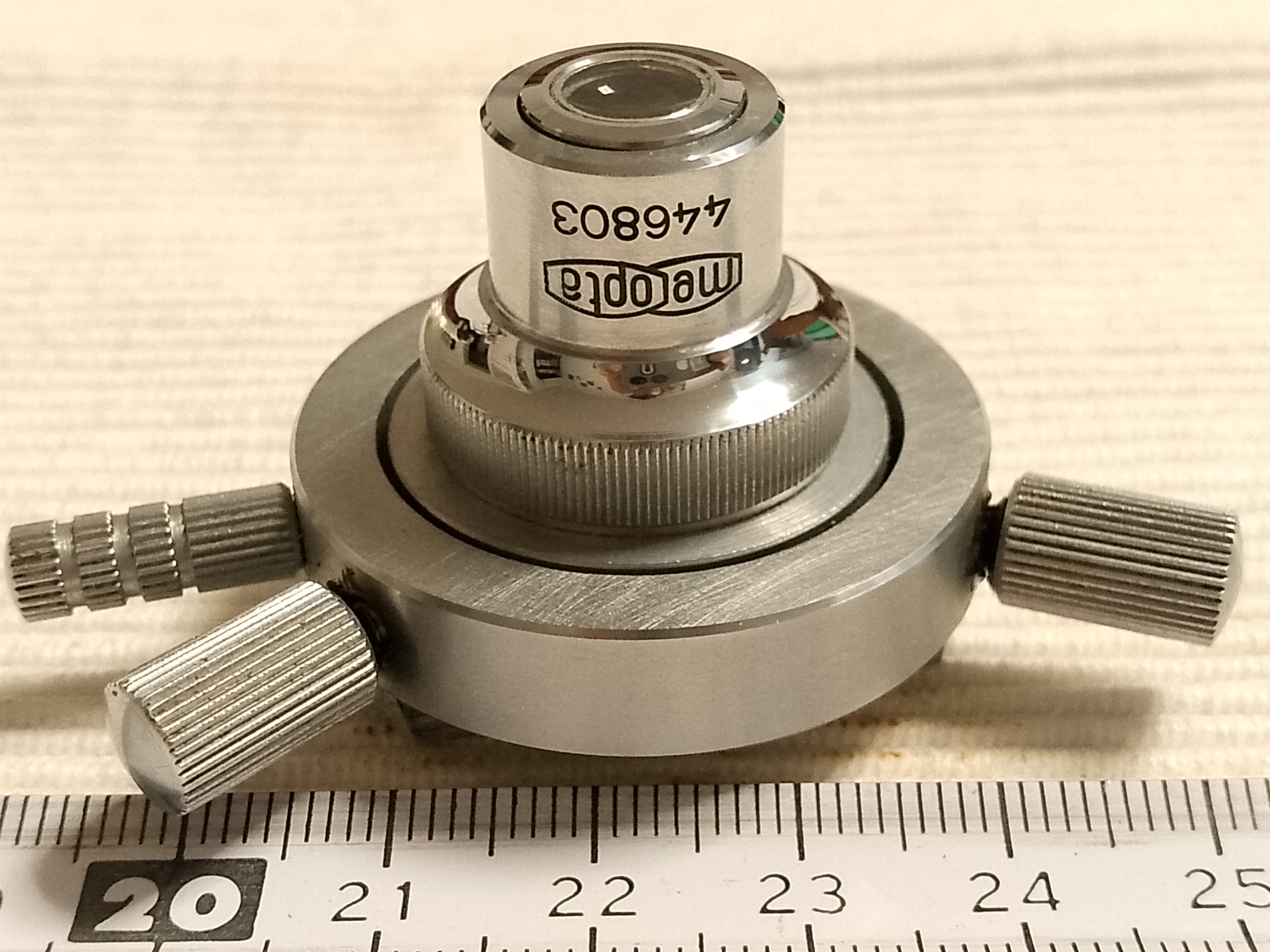 Meopta RU2 - mikroskopowy obiektyw polaryzacyjny P12 0,45-oo/0 i adapter obiektywu - ujęcie #4