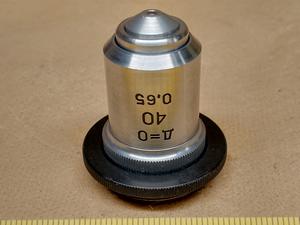 Lomo 40 0,65 D=0 EPI microscope objective with M27 RMS objective adapter - thumbnail