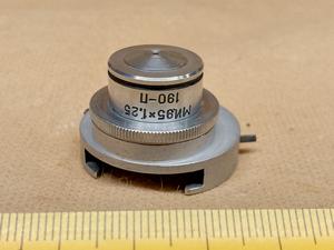 Lomo MI 95x 1,25 190-P polarisation microscope oil objective with pol RMS objective adapter - thumbnail