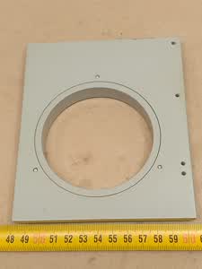 Carl Zeiss Jena Ergaval / Amplival - microscope mechanical XY stage - bottom plate witch dovetail - service part / repair element - thumbnail