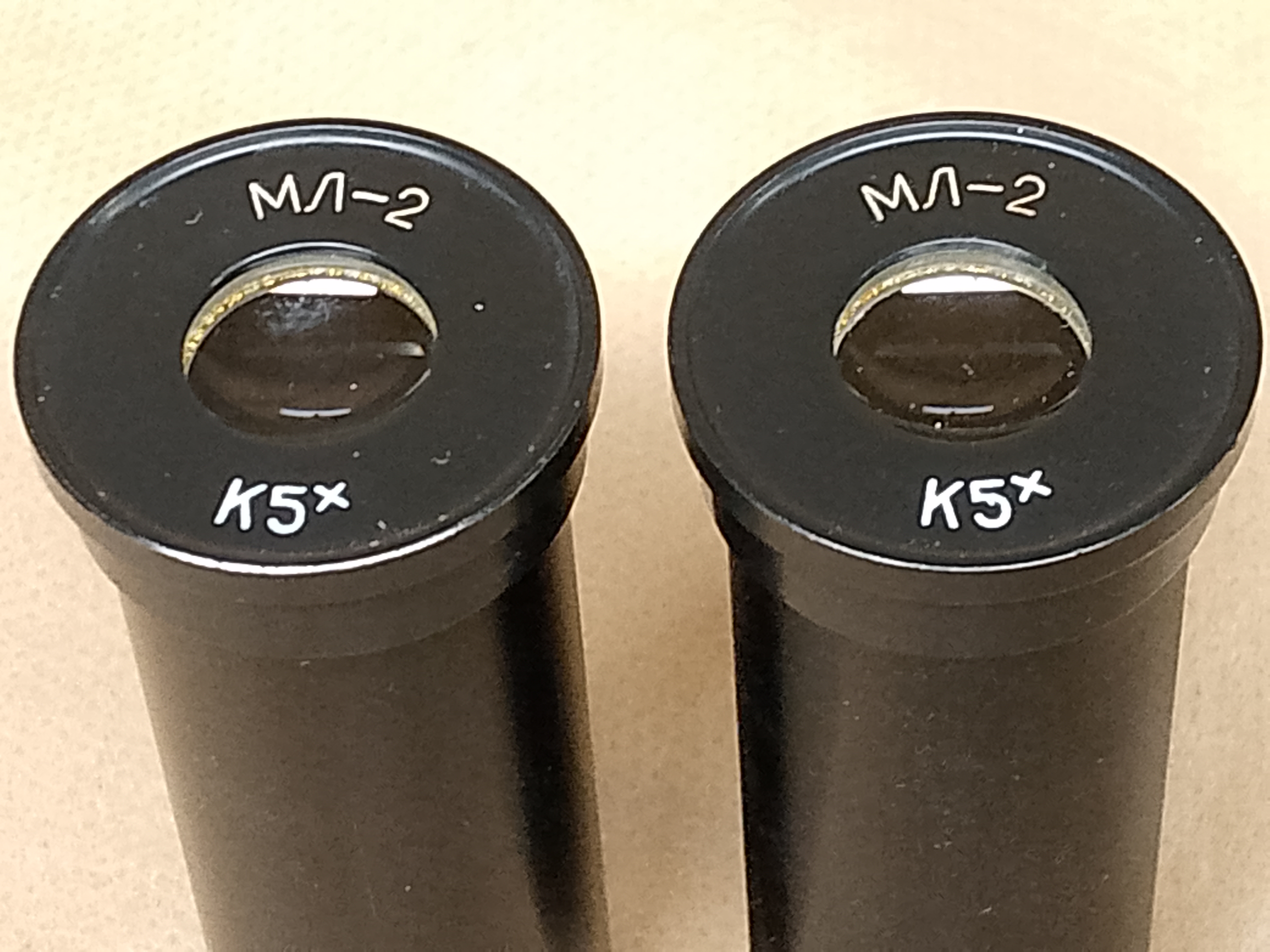 Kompensacyjne okulary mikroskopowe Lomo ML-2 K5x o średnicy montażowej 23,2 mm (para) - ujęcie #2