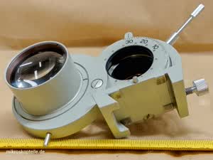 Carl Zeiss Jena Fluoval / Ergaval - mikroskopowy kondensor Apl. 1,4 o dużej aperturze z przysłoną irysową - different 12 view