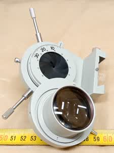 Carl Zeiss Jena Fluoval / Ergaval - mikroskopowy kondensor Apl. 1,4 o dużej aperturze z przysłoną irysową - different 13 view