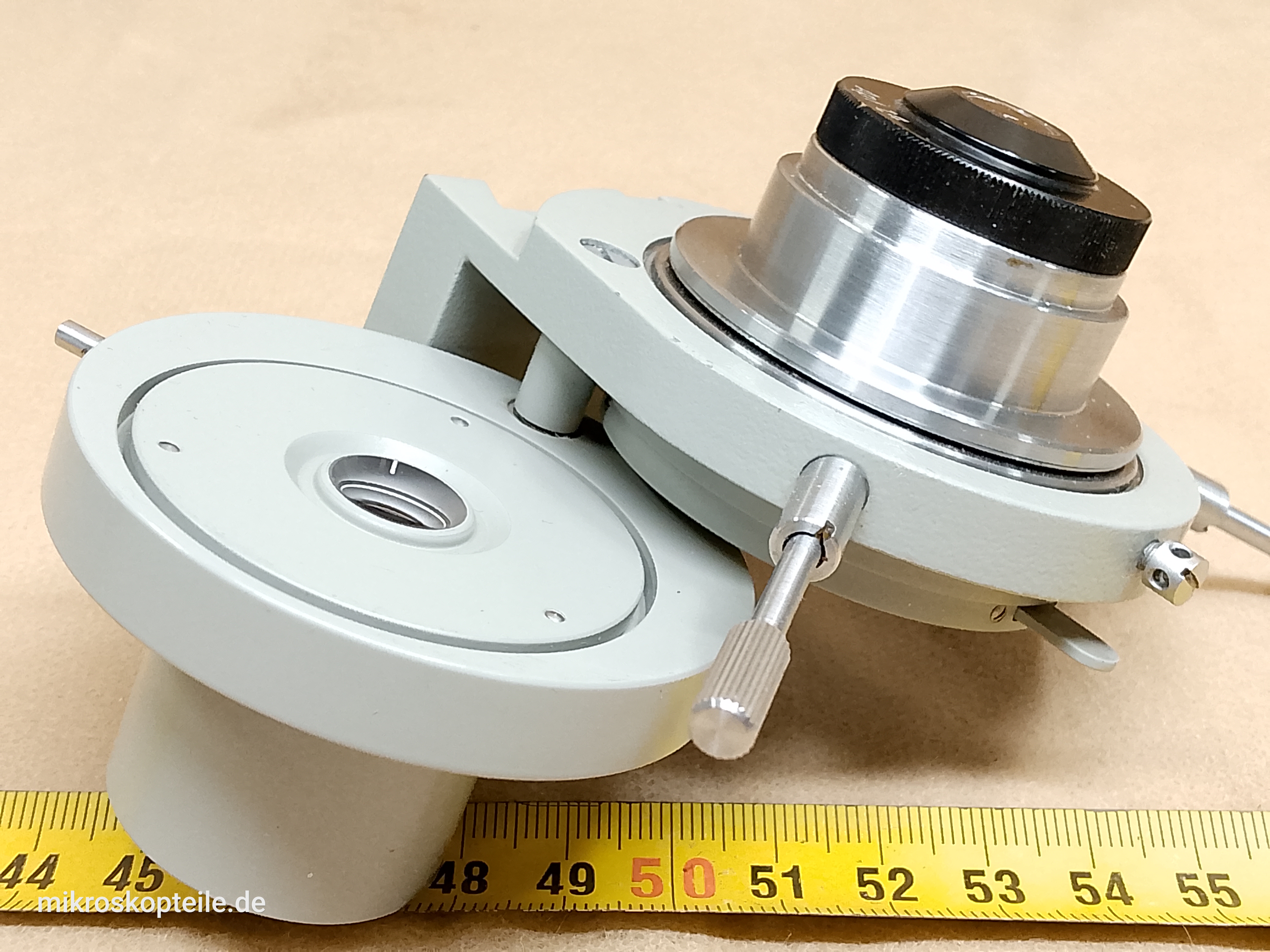 Carl Zeiss Jena Fluoval-2 / Ergaval - mikroskopowy kondensor Apl 1,4 z soczewką szerokiego pola - ujęcie #2